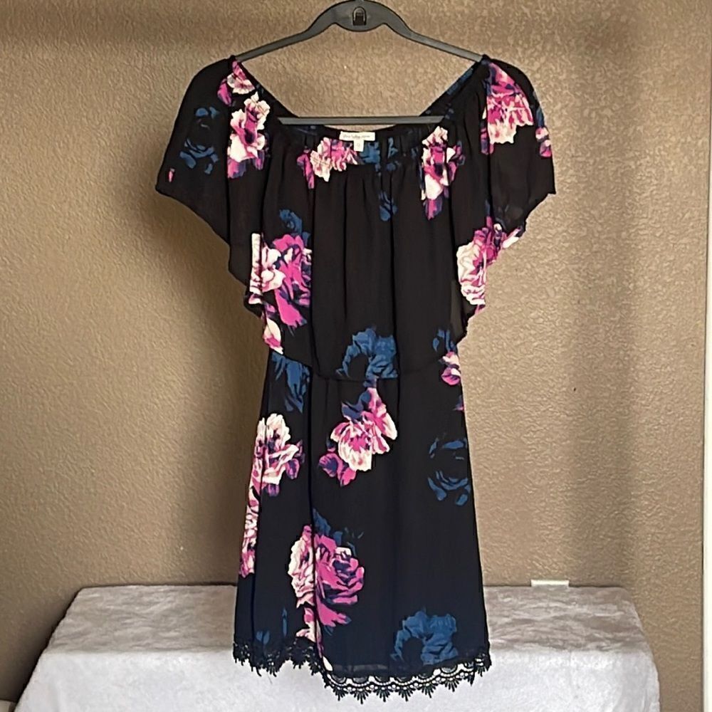 Charlotte Russe floral off the shoulder dress size xs